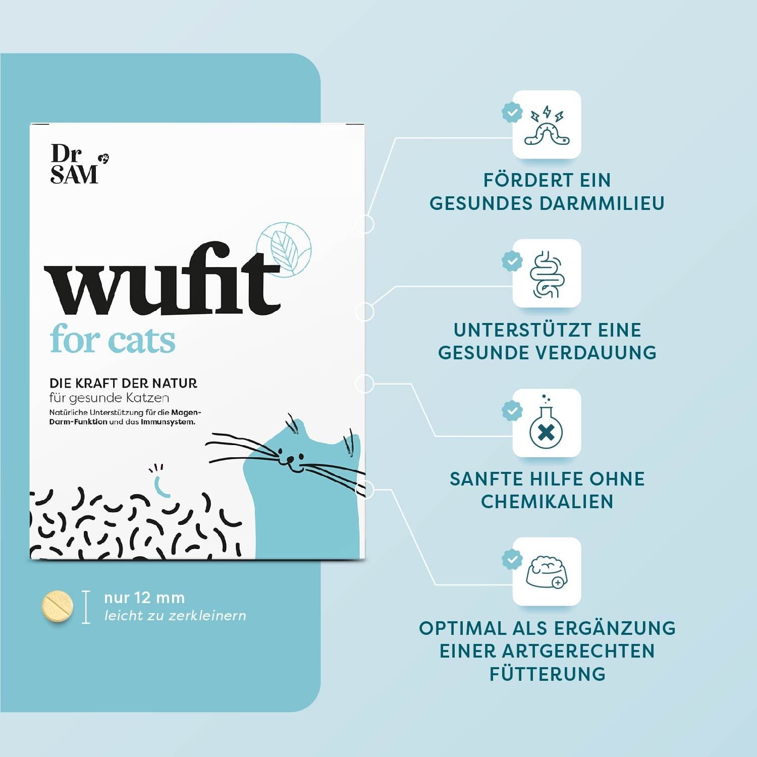 Dr. SAM wufit Cat 1 Tablette 1 Monat, für: Katzen