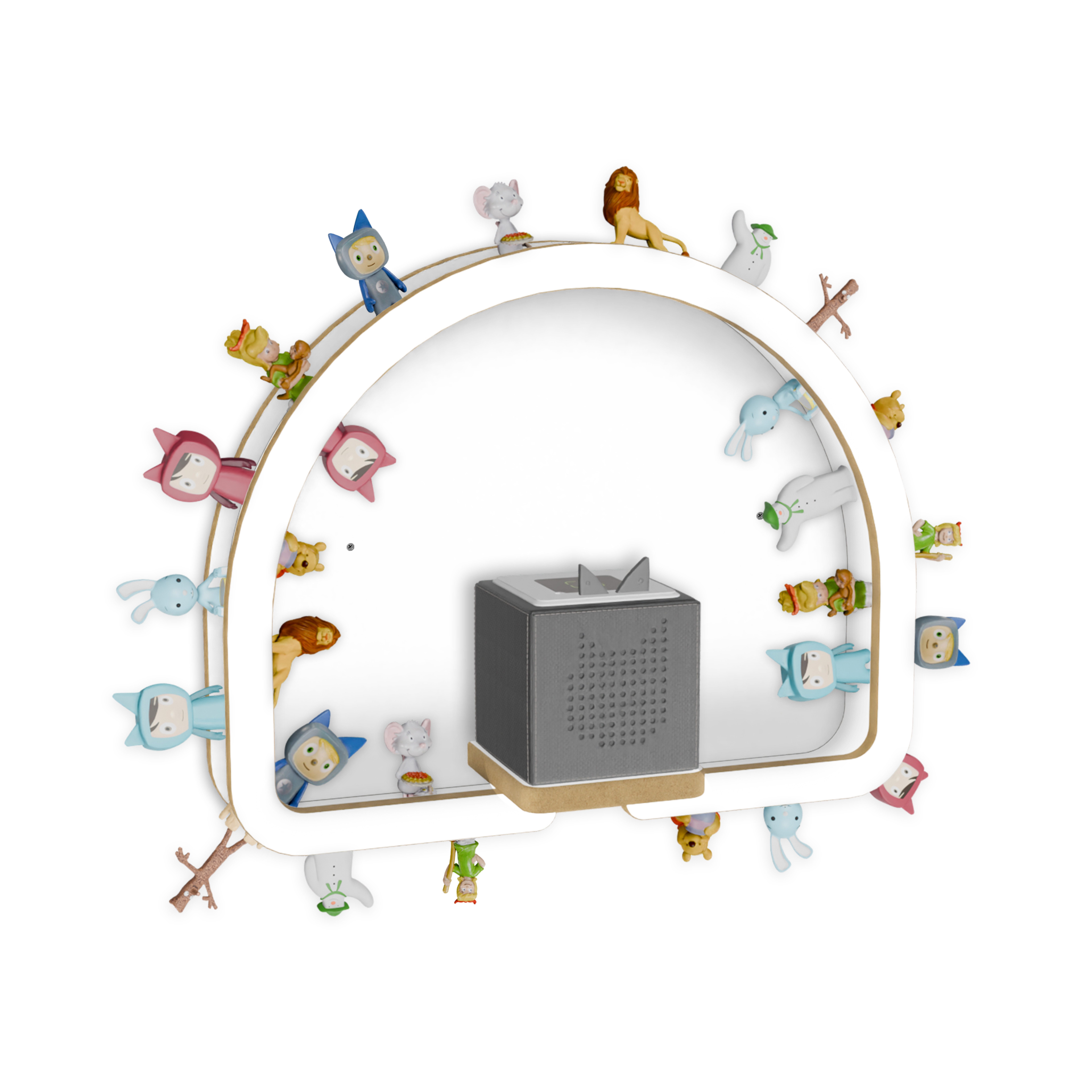 Holzura Kinderregal Tonie Regal Regenbogen mit magnetischem Rahmen für Toni günstig online kaufen