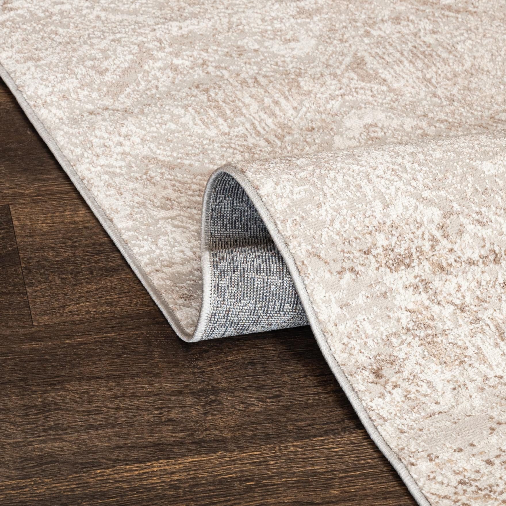 Mazovia Designteppich Modern Abstrakt Beige Creme Wohnzimmer, Schlafzimmer, Esszimmer, Büro, Fußbodenheizung – Bild 4 von 5