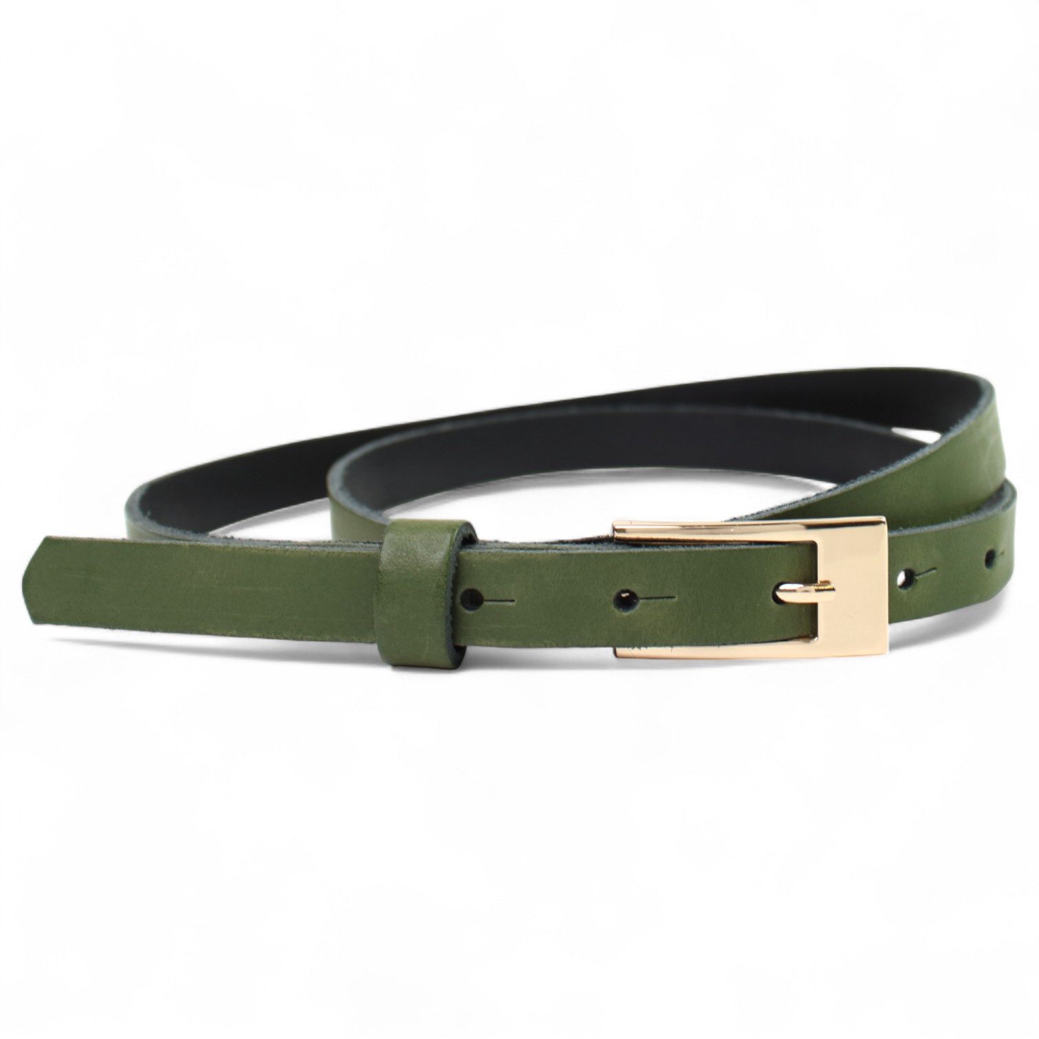 FRONHOFER Taillengürtel Damen Rindsleder schmal (1-St) 1,5 cm, vergoldet, fürs Kleid