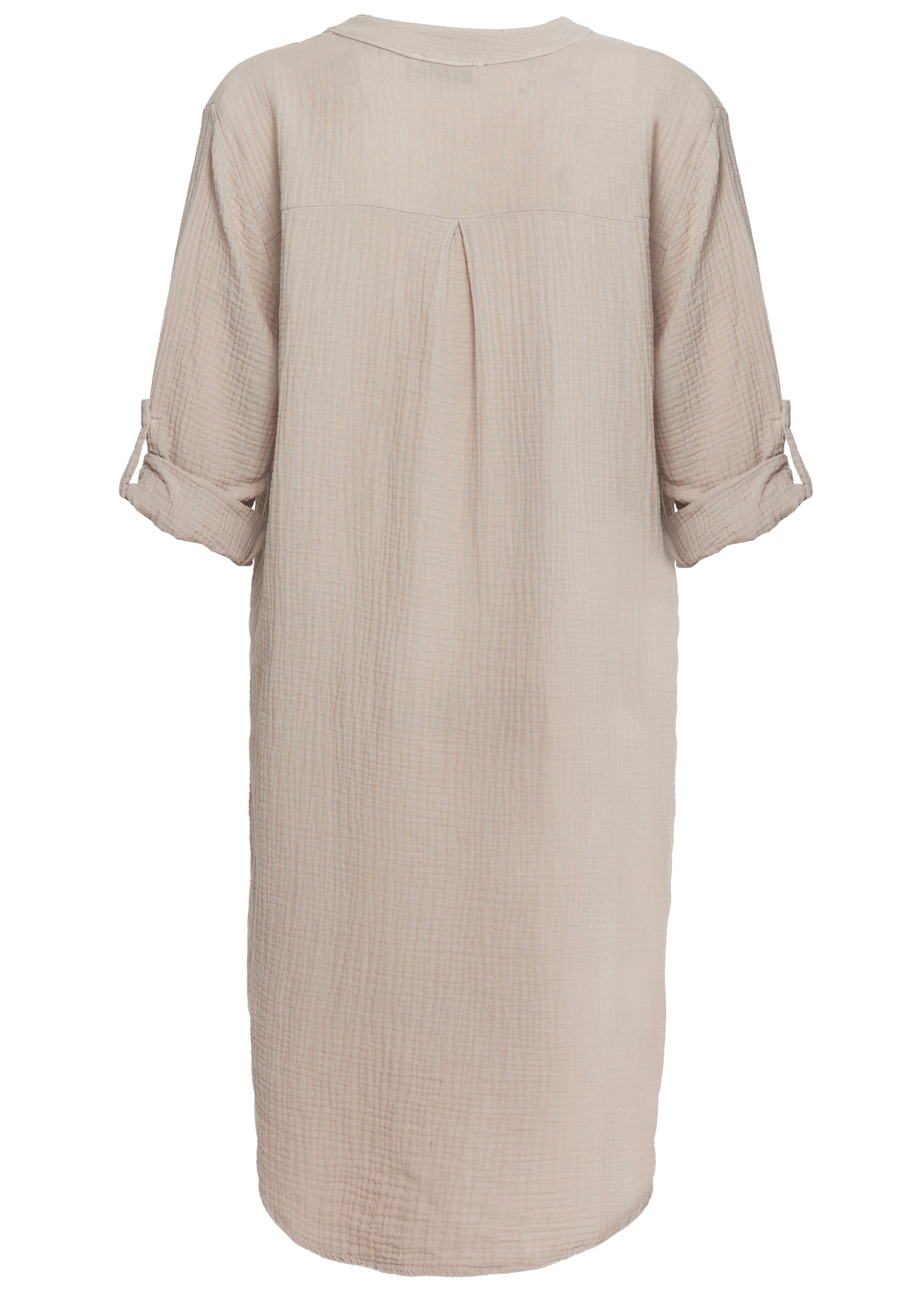 Rayshyne Longbluse PM-10 (Romantische Musselin Oversized Tunika in Einheitsgröße)