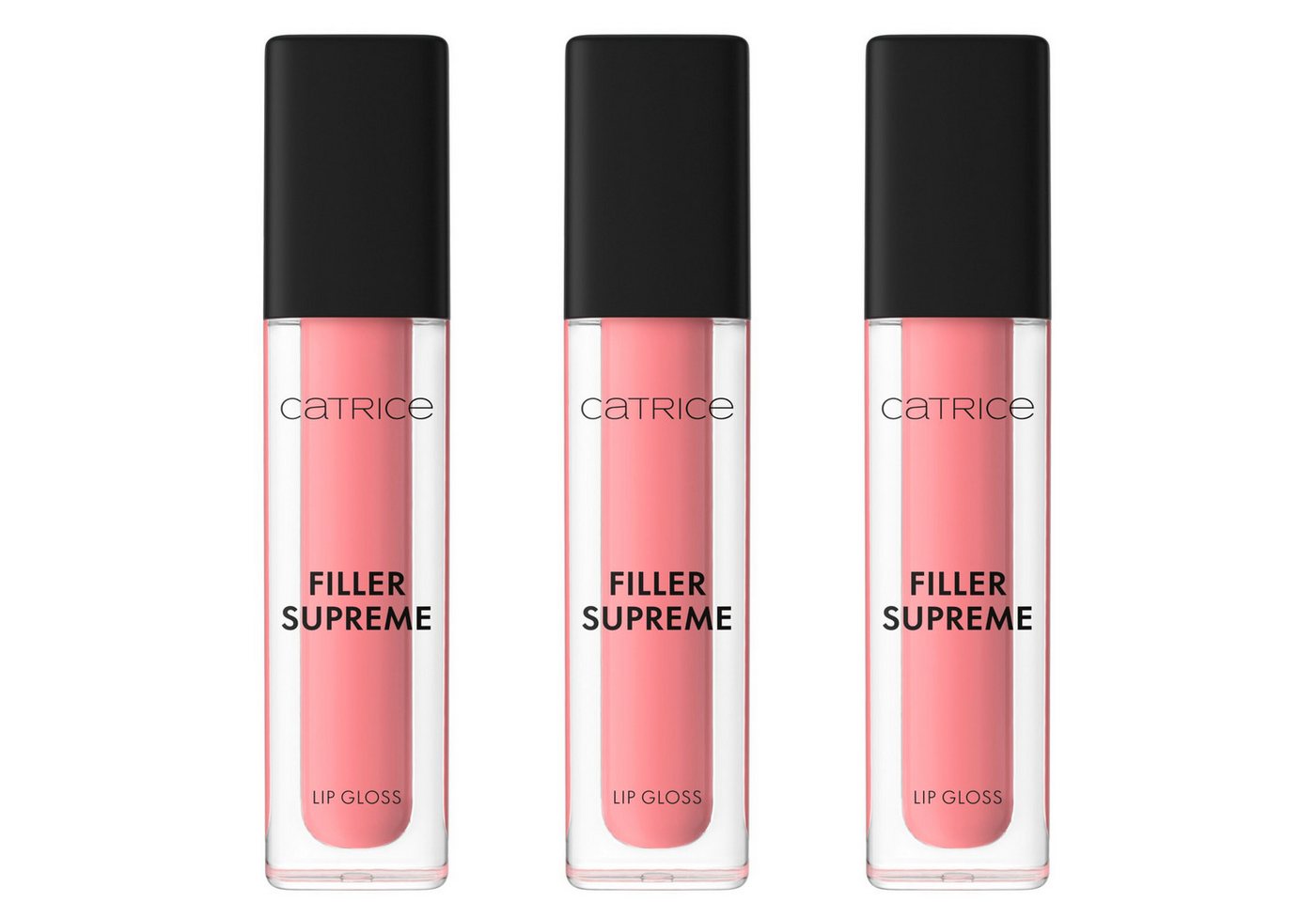 Catrice Lipgloss FILLER SUPREME LIP GLOSS, 3-tlg., für vollere Lippen und ein glänzendes Finish