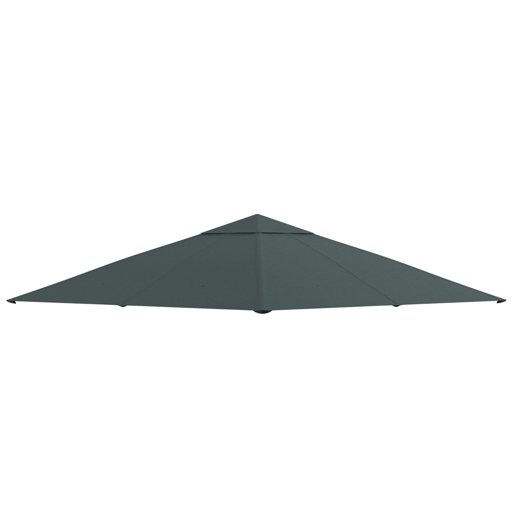 MC Star Pavillon-Ersatzdach Pavillondach 3x3m Ersatzdach für Pavillonabdeckung, Sonnenschutz, (aus Polyester, dunkelgrau für Garten & Terrasse)