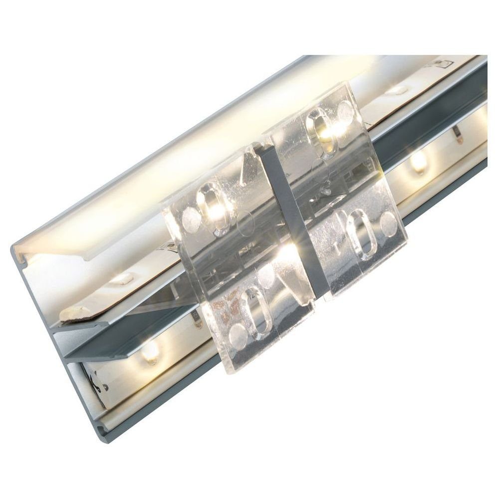 Paulmann LED-Stripe-Profil Duo Profil set inkl 3 Clips und Diffusor 2000mm, 1-flammig, LED Streifen Profilelemente