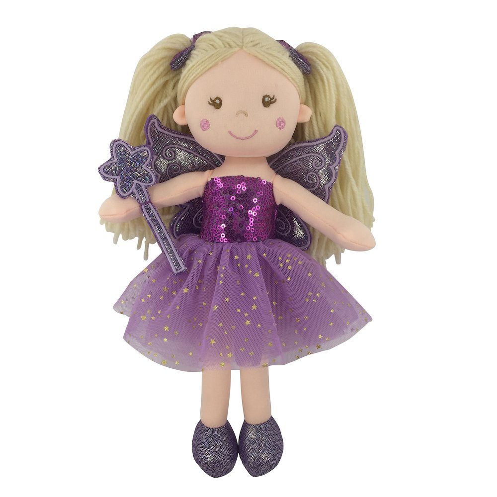 Sweety-Toys Stoffpuppe Sweety Toys lila Prinzessin 11766 cm Fee Stoffpuppe 30 Plüschtier