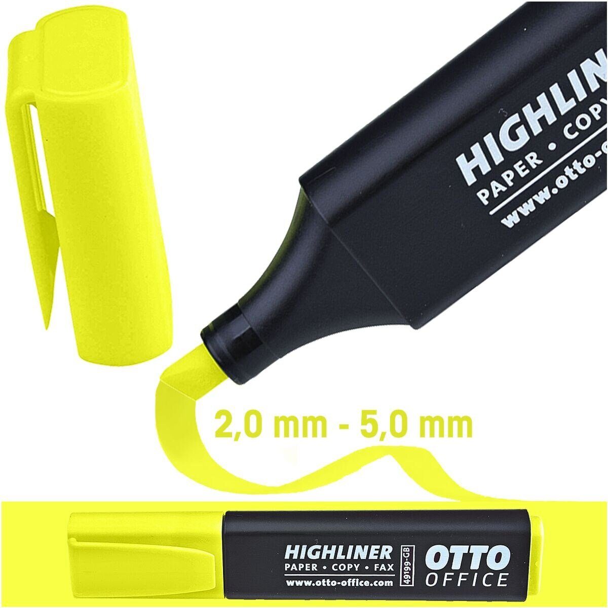 Otto Office Marker Highliner, (1-tlg), Textmarker mit Keilspitze