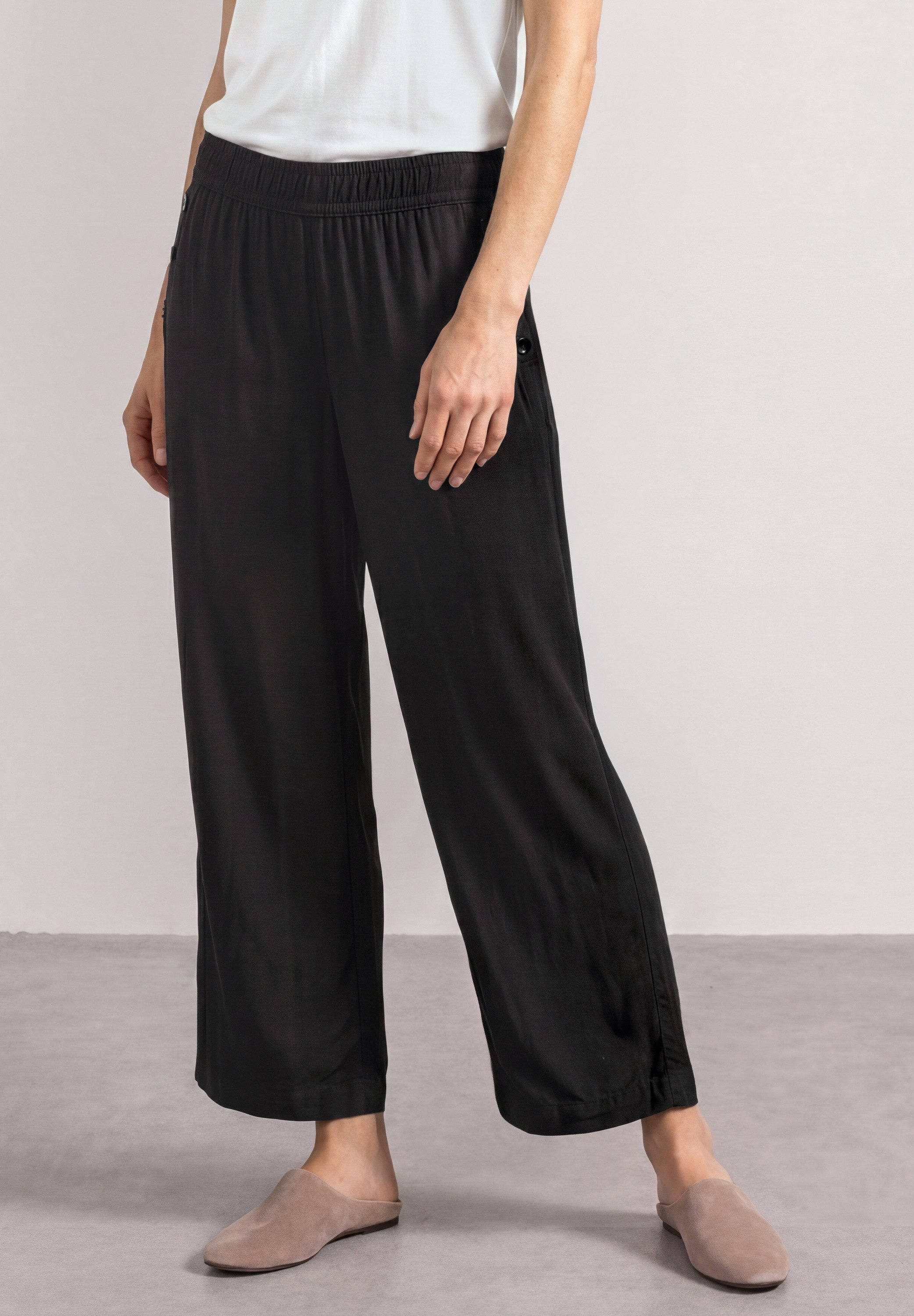 STREET ONE Stoffhose Style Emee Sommerhose mit Gummizug im Loose Fit