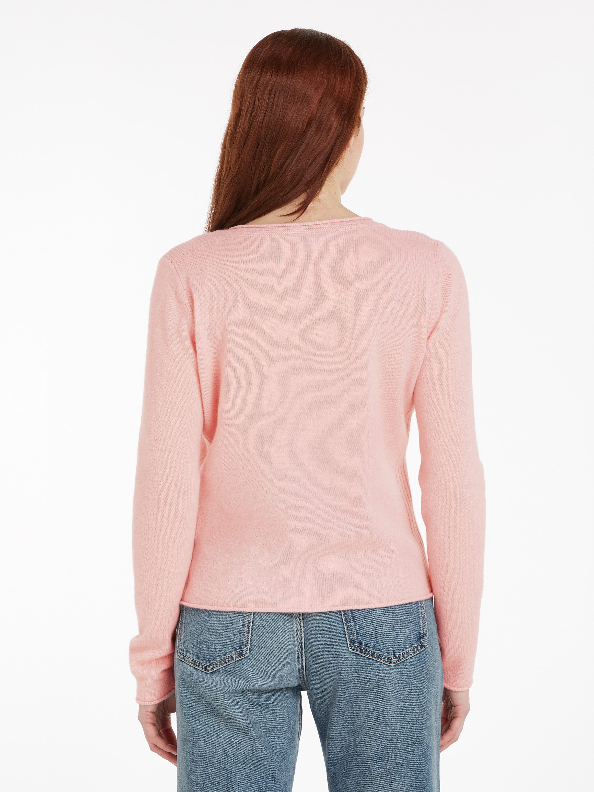 Tommy Hilfiger Strickpullover SOFT WOOL V-NK SWEATER aus reiner Wolle günstig online kaufen