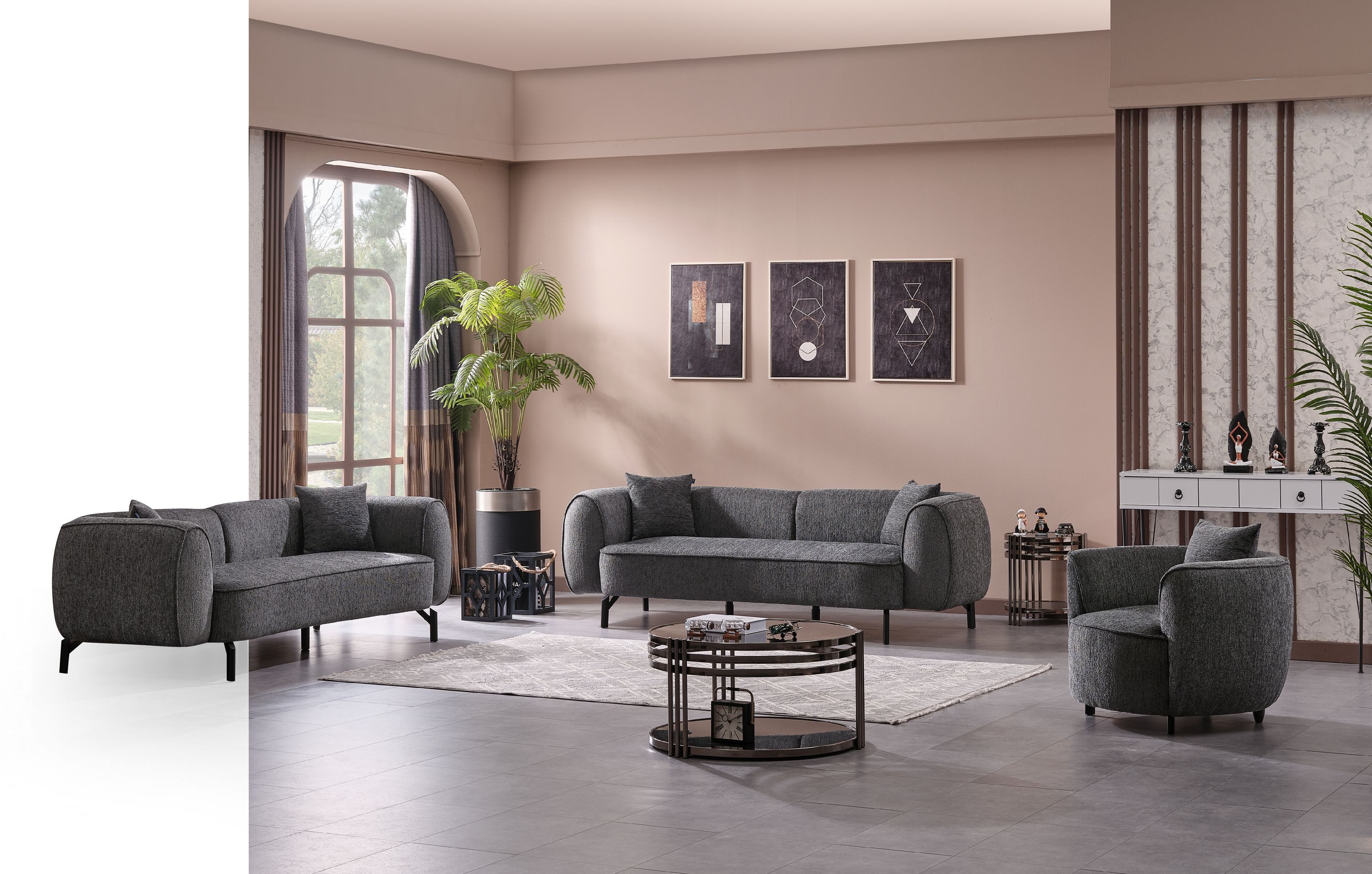 Nobelaa Sofa Sitzgruppe/Sofa Set - Wohnzimmergarnitur "Malve" 3+3+1