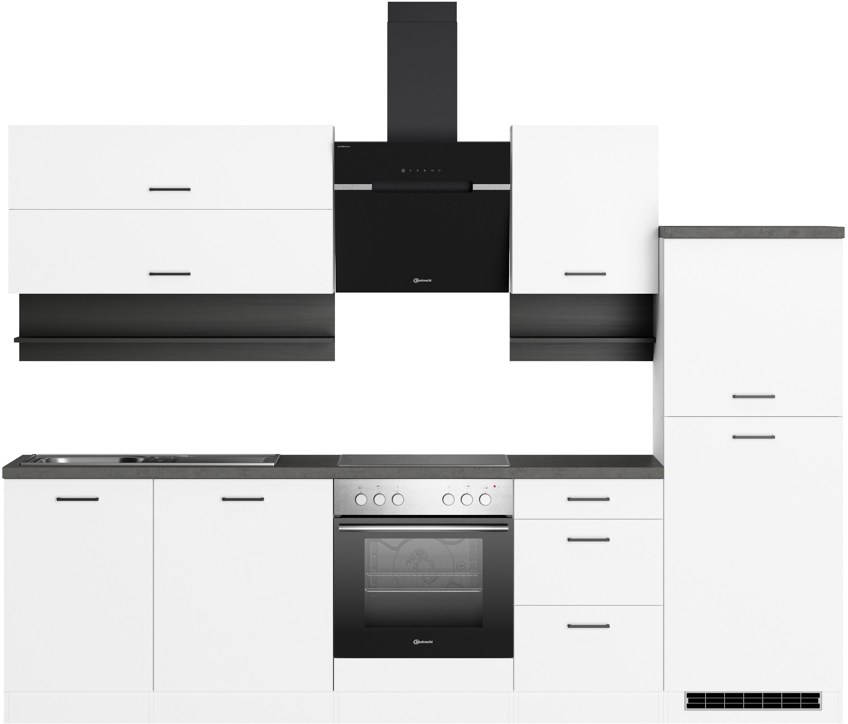 KOCHSTATION Küchenzeile Betty, Breite 280 cm, mit E-Geräten von Bauknecht günstig online kaufen
