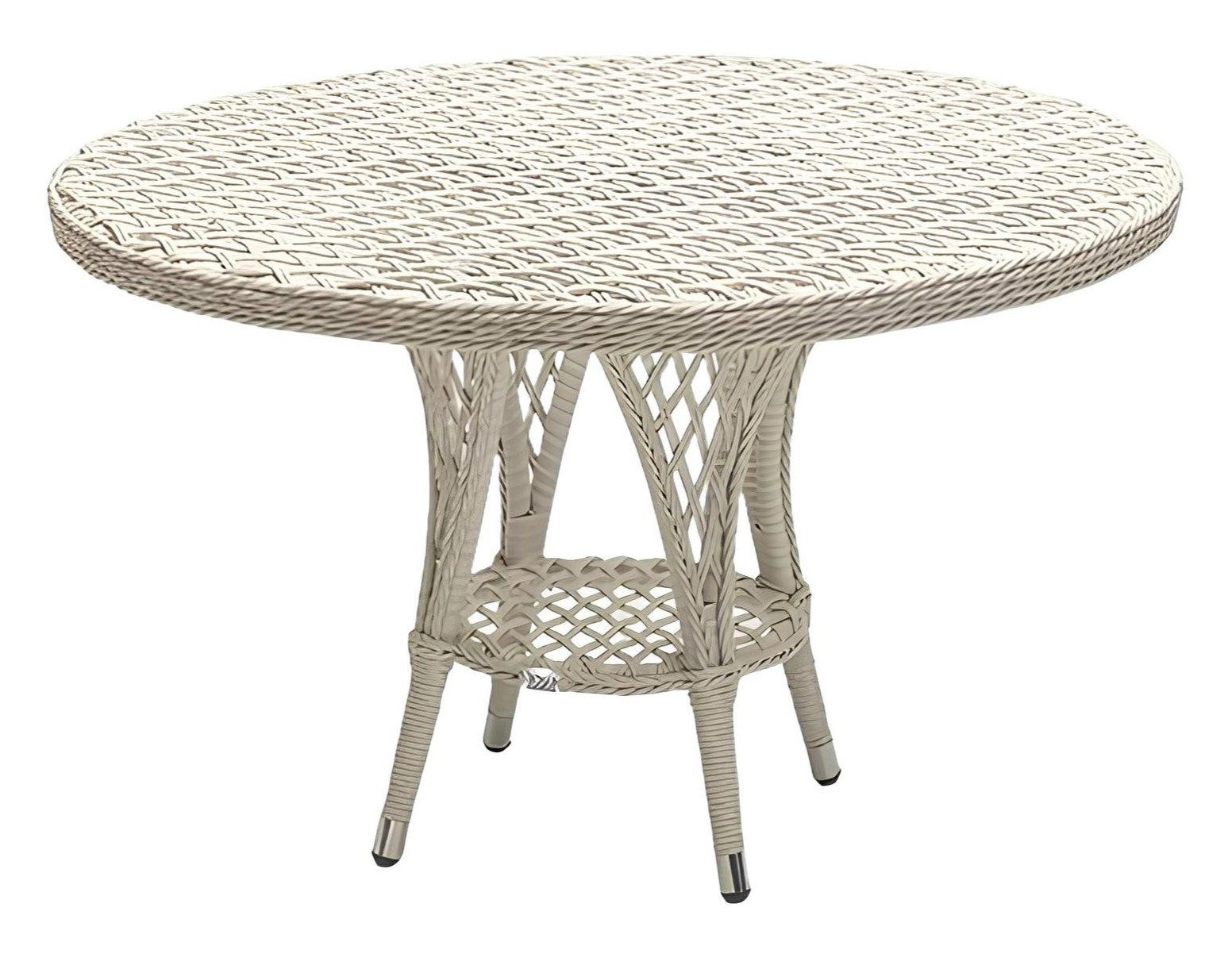 Xlmoebel Gartentisch Grauer Rattan-Design Tisch für Terrasse und Wohnzimmer (1-St., Tisch), Hergestellt in Europa