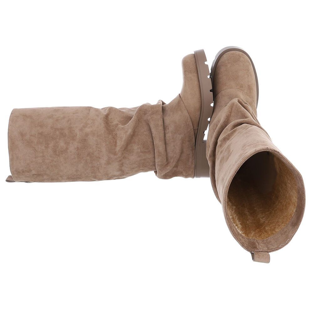 Ital-Design Schlupfstiefel mit Faltenoptik für Damen, günstig online kaufen