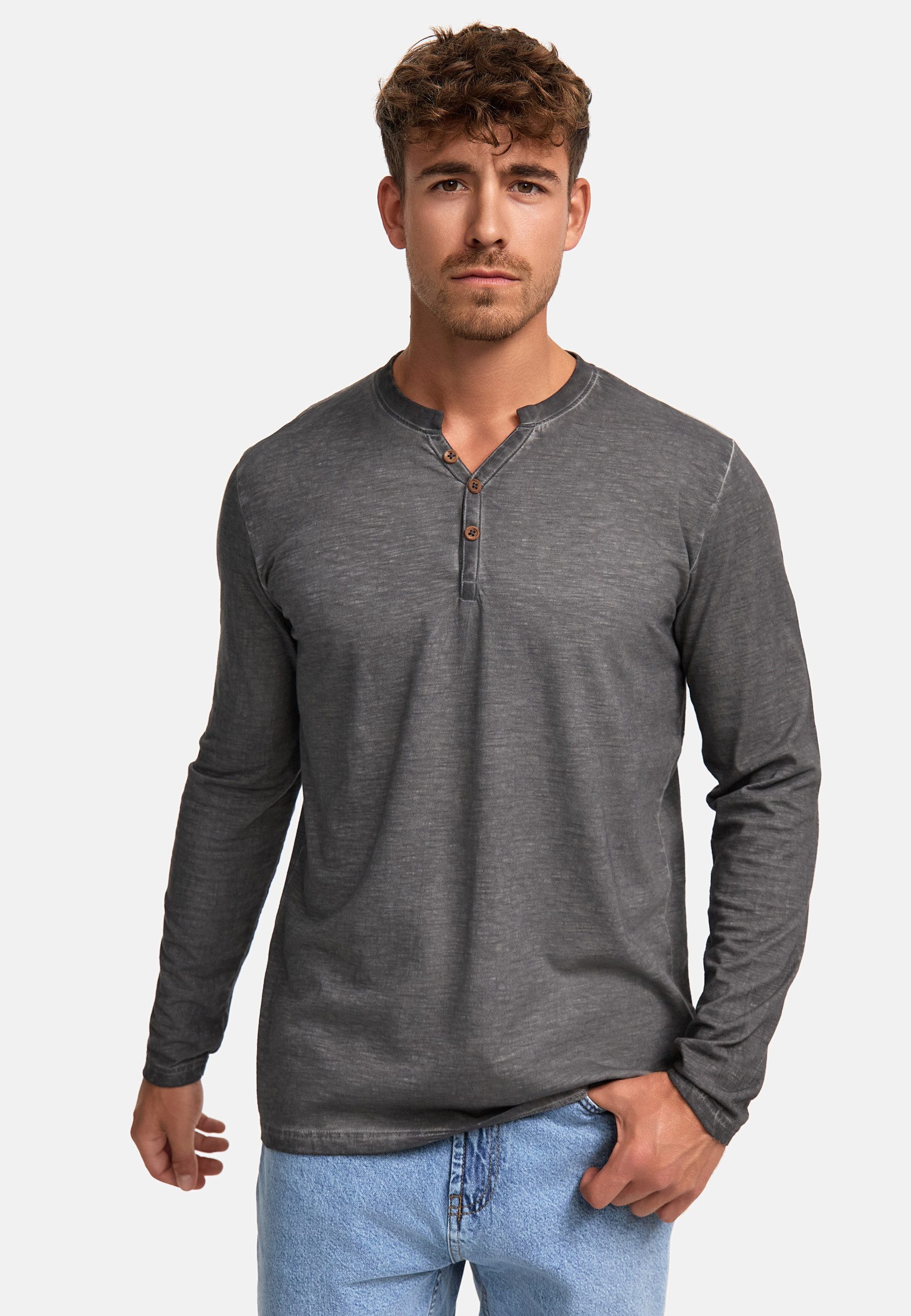 Indicode Langarmshirt Herren INKilsone Shirt Langarm Herrenshirt lässiges L günstig online kaufen