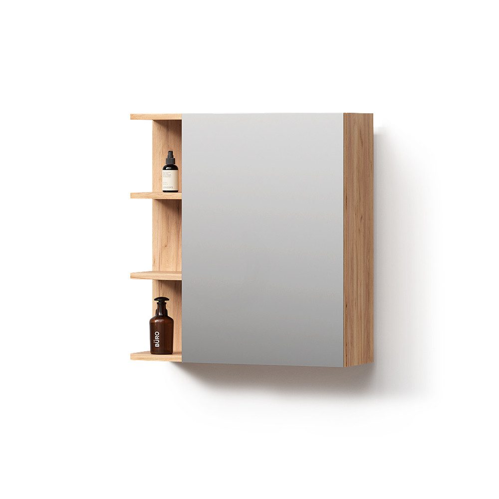 Livinity® Badezimmerspiegelschrank Fucino, Goldkraft Eiche, 62 x 64 cm (1-St)