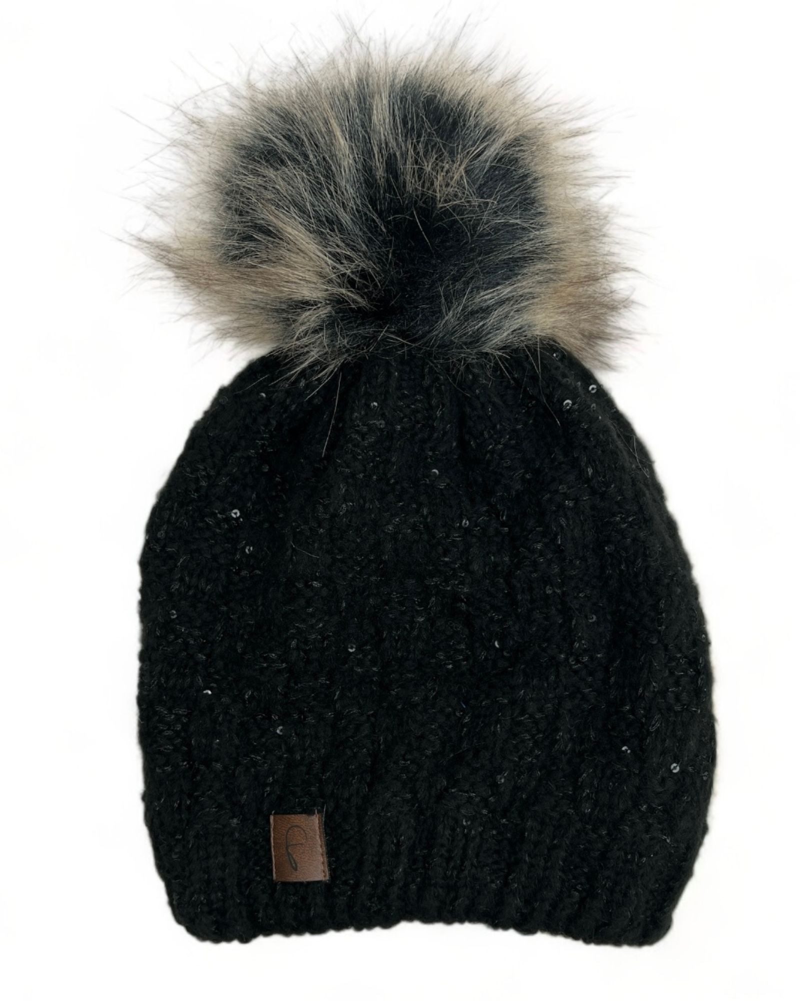 ITALY VIBES Bommelmütze ZINNIA - Wintermütze mit Bommel und Strickdesign - ONE SIZE