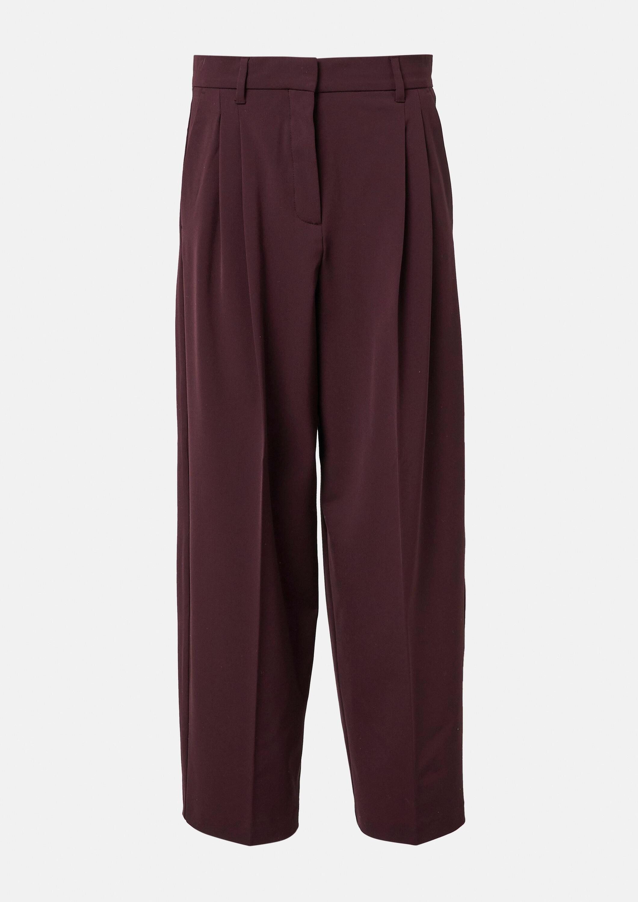 comma 7/8-Hose Hose Cropped Bundfaltenhose mit Eingrifftaschen