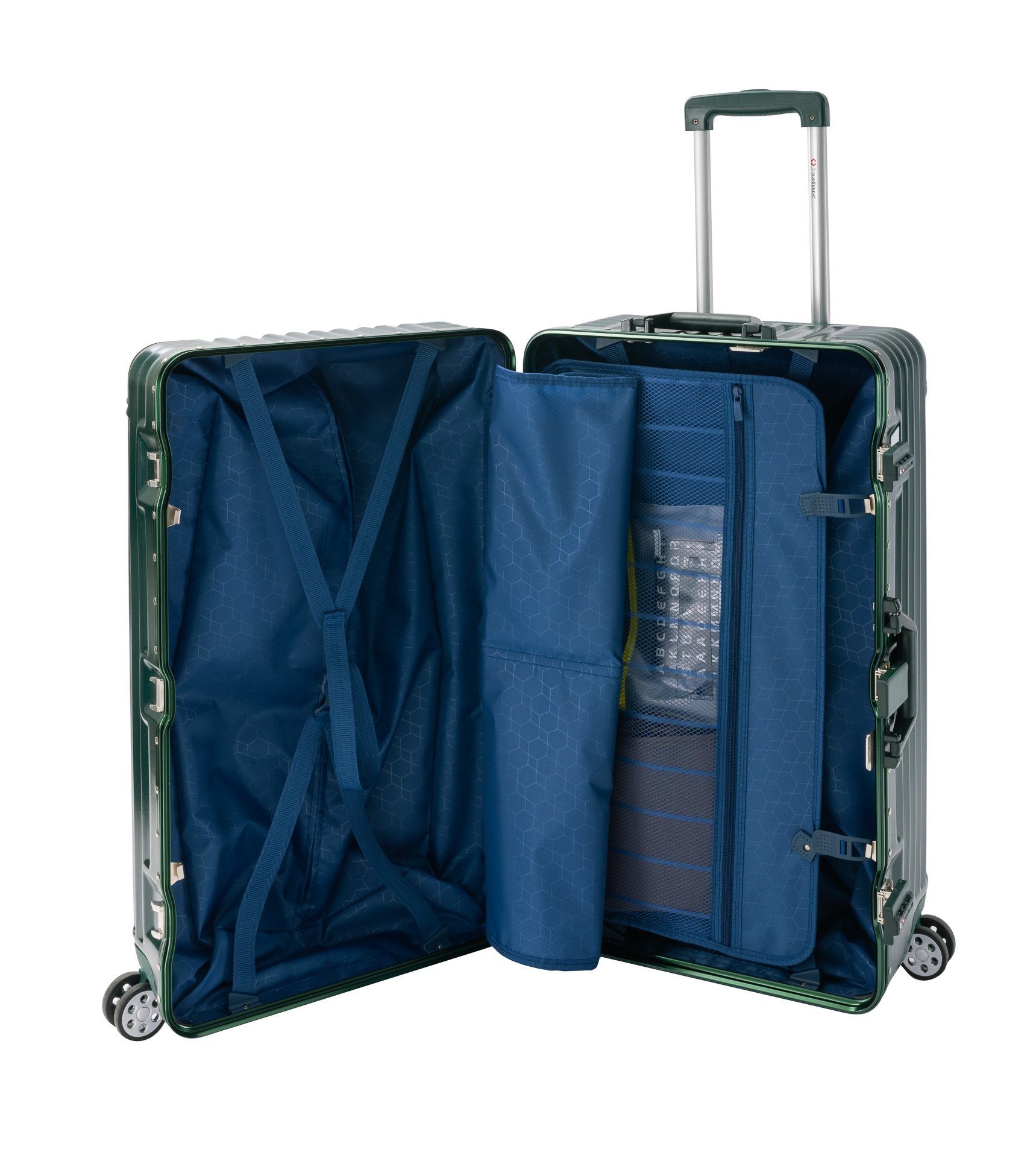 Travelhouse Hartschalen-Trolley London Sports Trunk, 4 Rollen, TSA Zahlenschloss Alu-Rahmen Schnappverschluss Polycarbonat-Hartschale