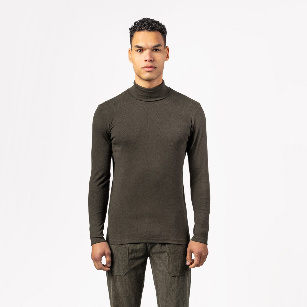 LIVING CRAFTS Rollkragenpullover HELGE GOTS zertifiziert