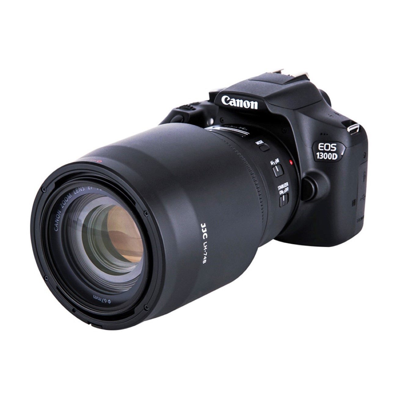 JJC Gegenlichtblende wie Canon ET-74B Schutz für Ihre Kameraobjektive Gegenlichtblende