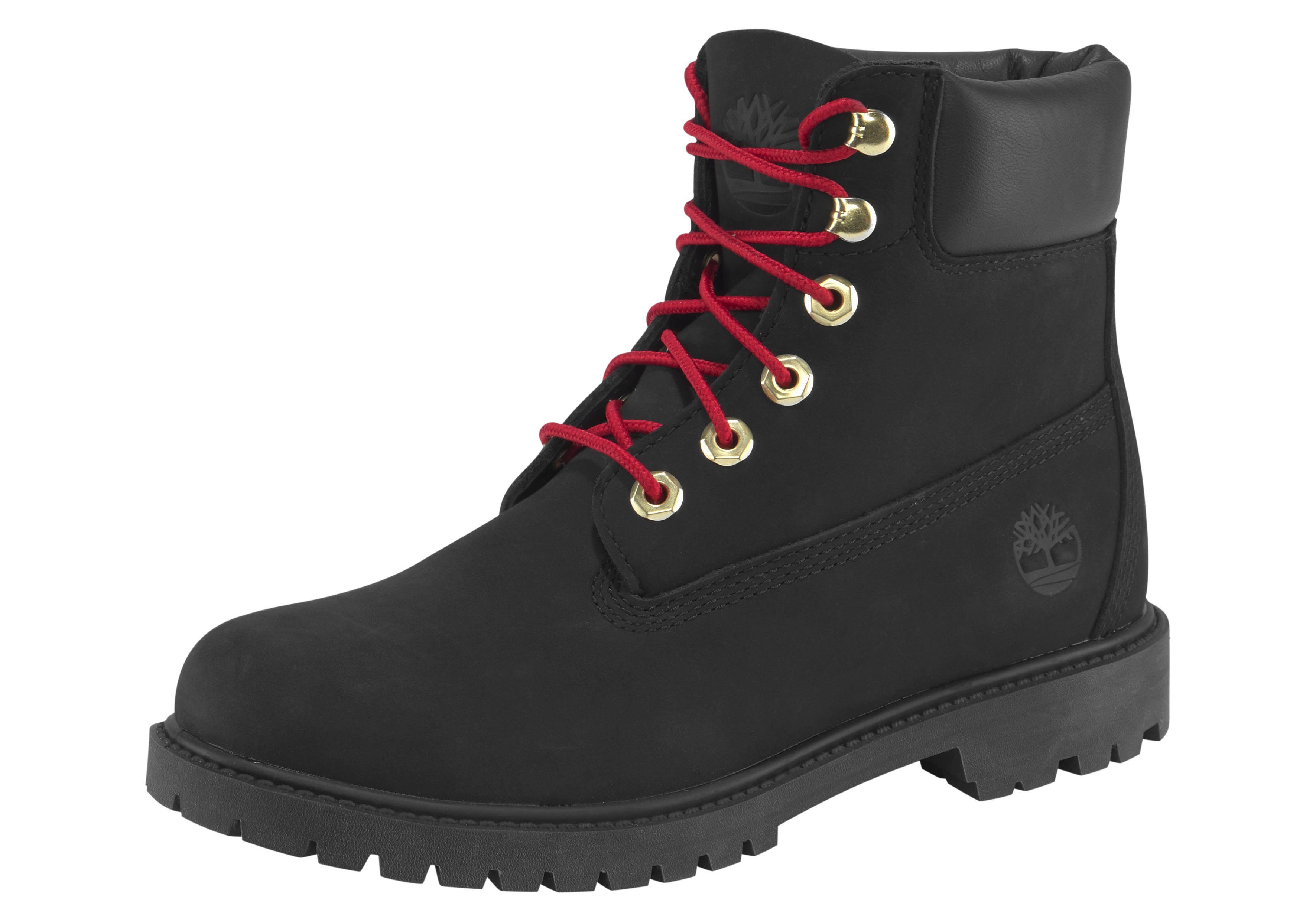 6in Schnürboots Bt schwarz-burgund Hert Timberland Cupsole- W