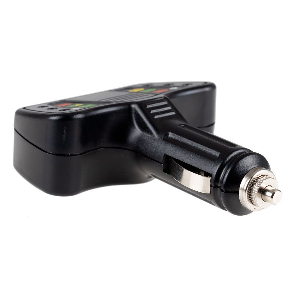 HEYNER Batterietester Batterieprüfer 12 V Spannungsmesser mit LED für Zigarettenanzünder, (1 St)