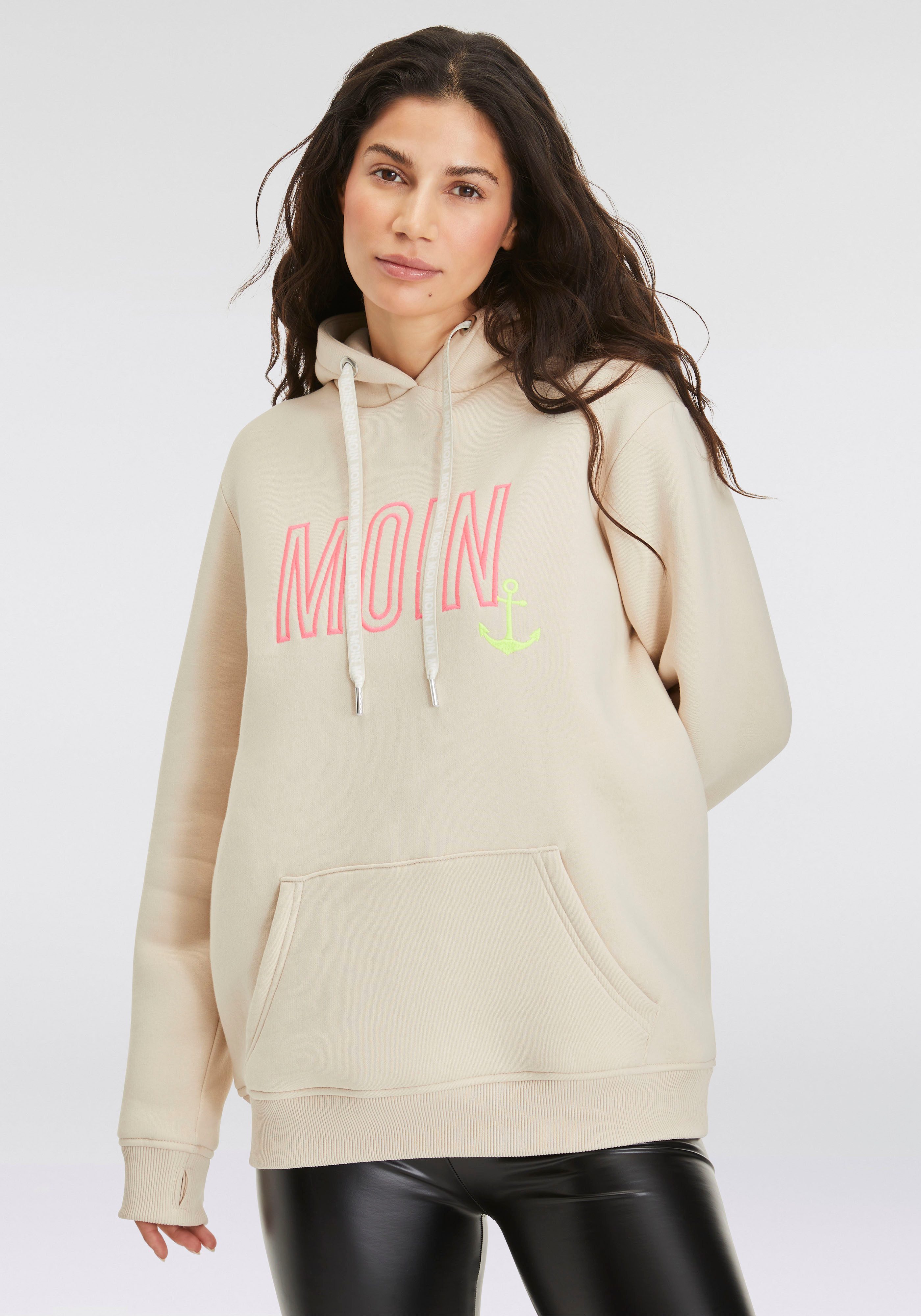 Zwillingsherz Hoodie Limited Edition Langarm, Kapuze, Anker Motiv, exklusiv bei Otto – Bild 4 von 5