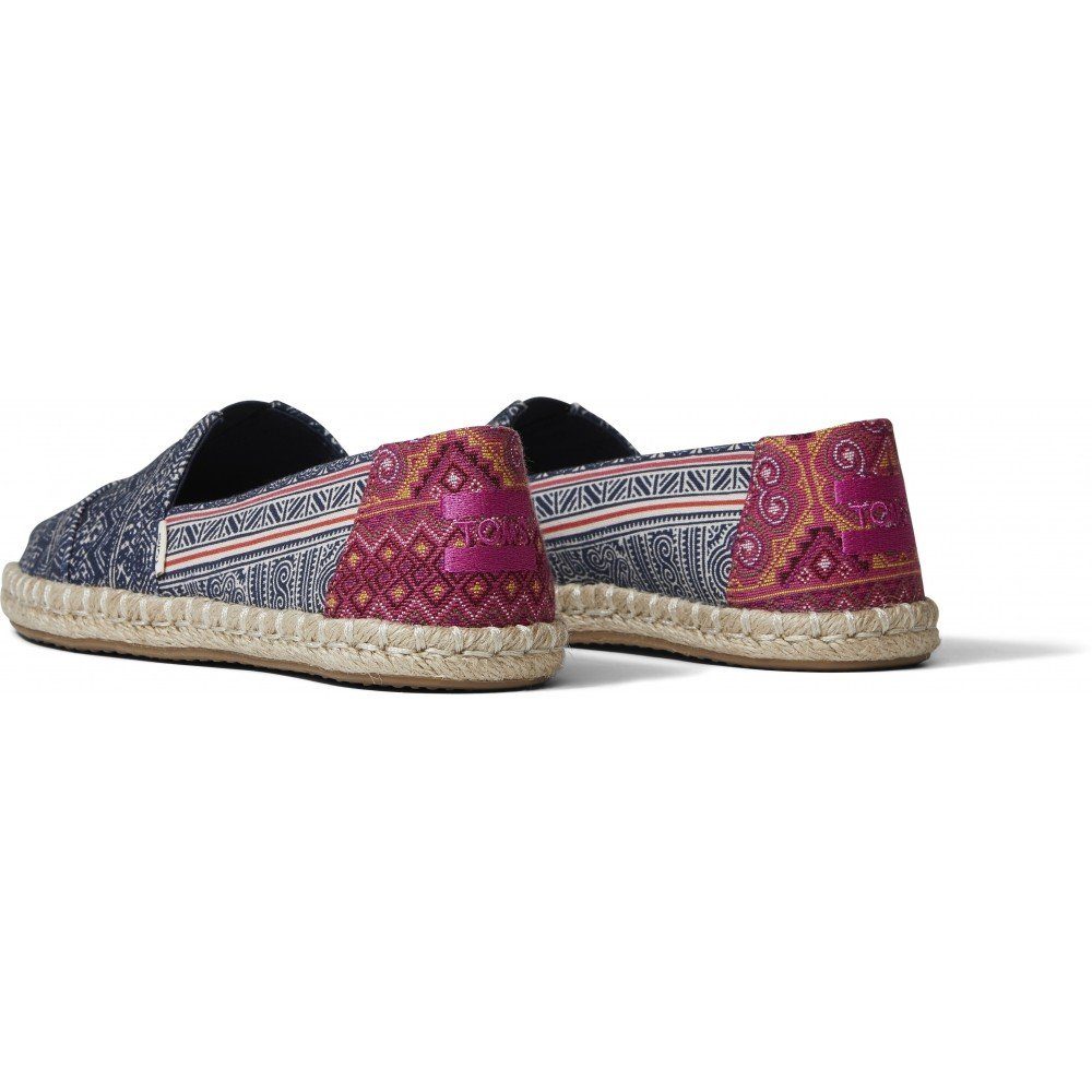 TOMS Indigo Floral vegane Schuhe Espadrilles, Sandale