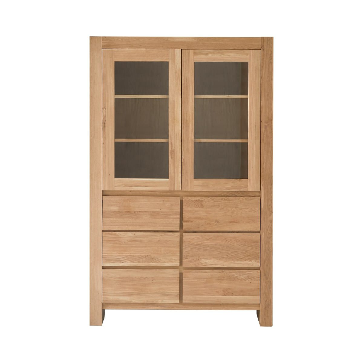 Tikamoon Buffet Geschirrschrank Eden aus massivem Eichenholz 120