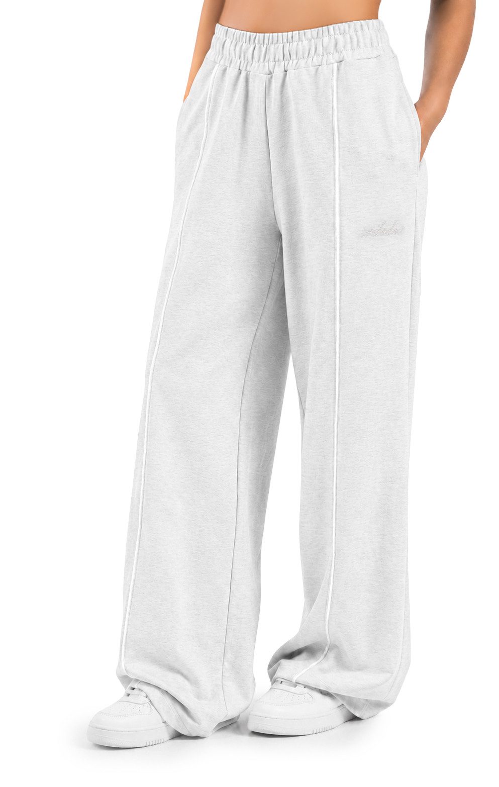 Jogginghose Veyt Damen, Sweatpants aus Baumwolle, Sporthose Loose Fit
