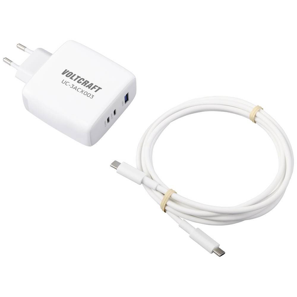 VOLTCRAFT USB-Ladegerät 120W mit Unterstützung von PD 3 GaN VC-13079915 USB-Ladegerät (GaN)