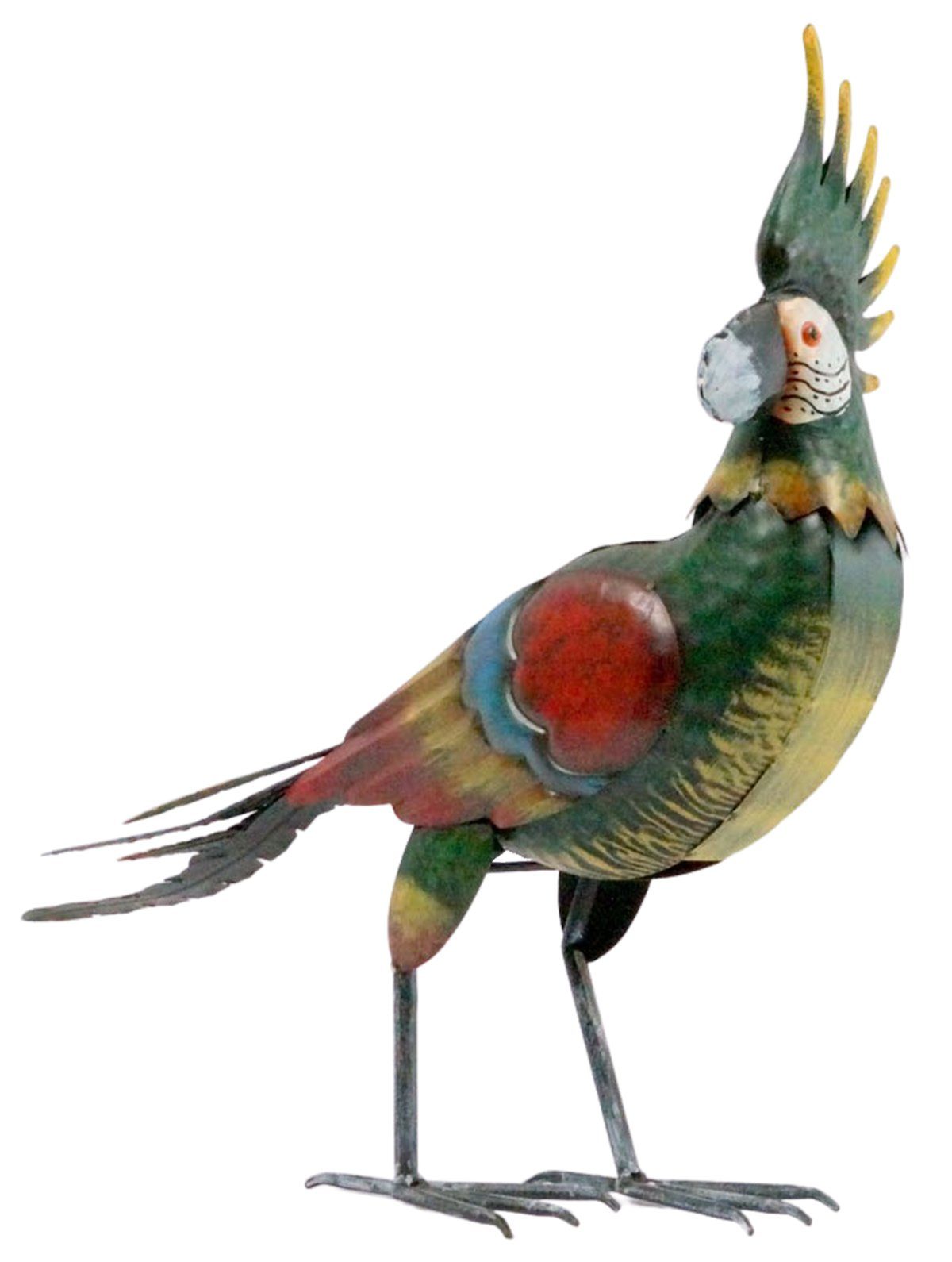 Gartenursel Dekofigur Atemberaubender Papagei grün | Dekofiguren