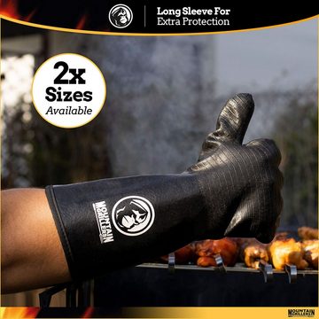 Mountain Grillers Grillhandschuhe Extrem Hitzebeständige Handschuhe Für Grill Bbq, 35,6 Cm