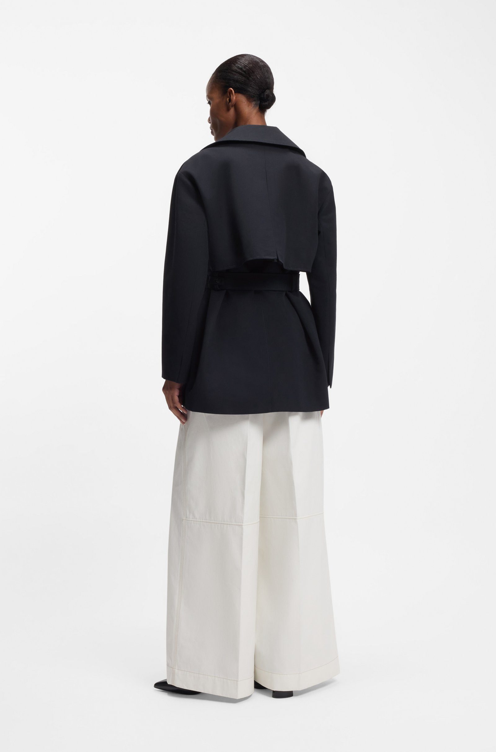 BOSS Trenchcoat Cromas mit Gürtel (1-tlg)