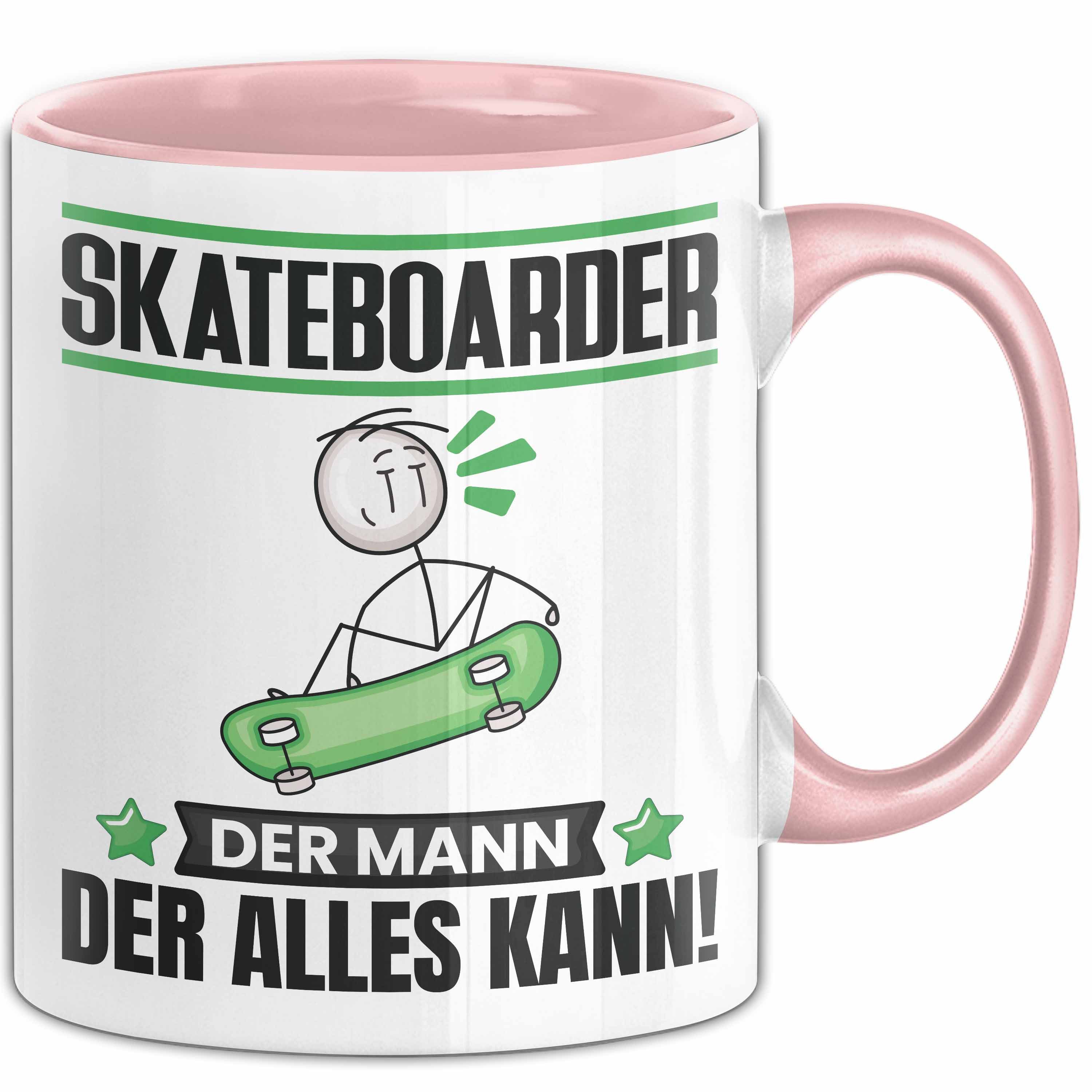 Trendation Tasse Skateboarder Tasse Geschenk für Skateboarder Der Mann Der Alles Kann G, Keramik