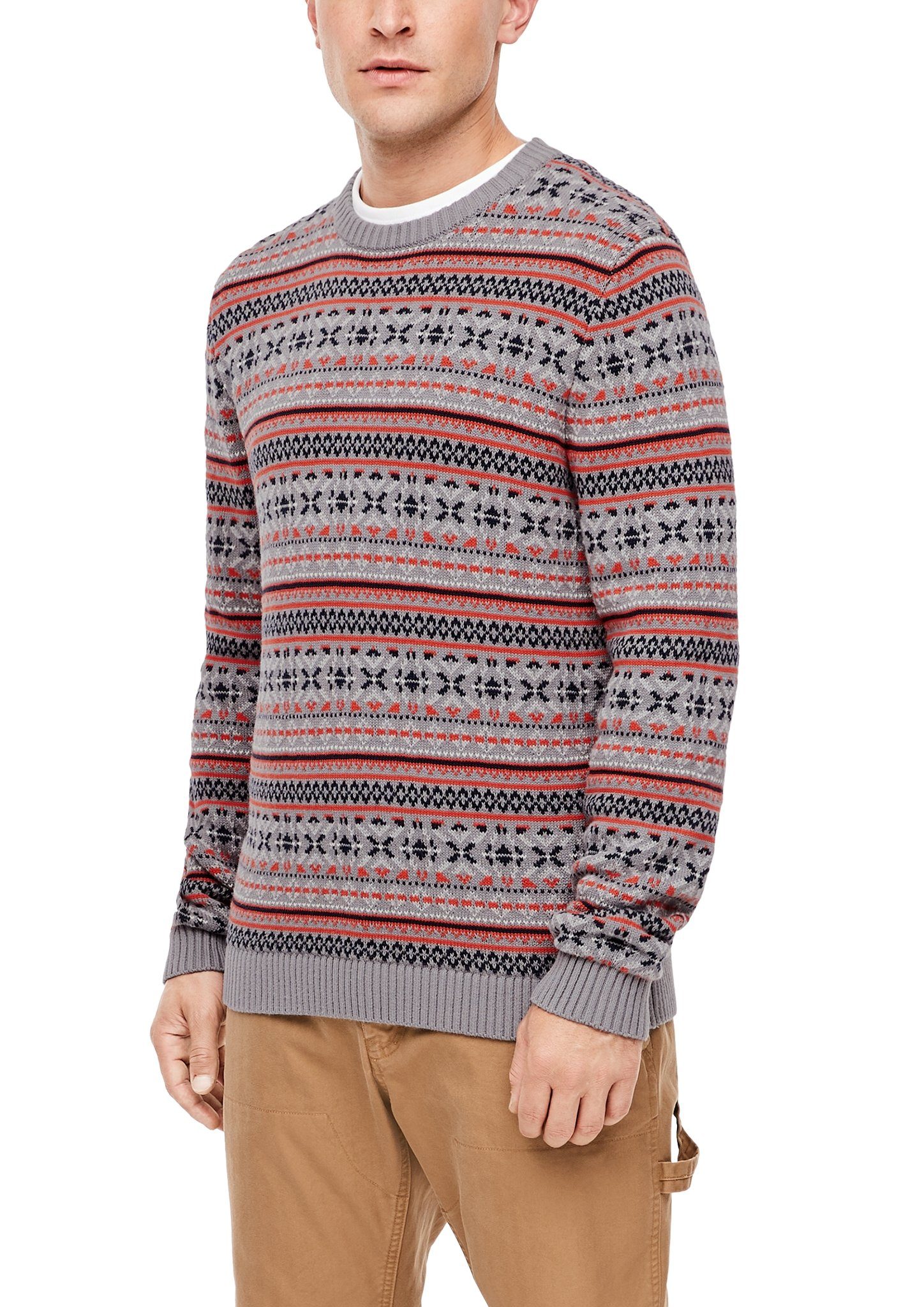 s.Oliver Wollpullover Pullover langarm