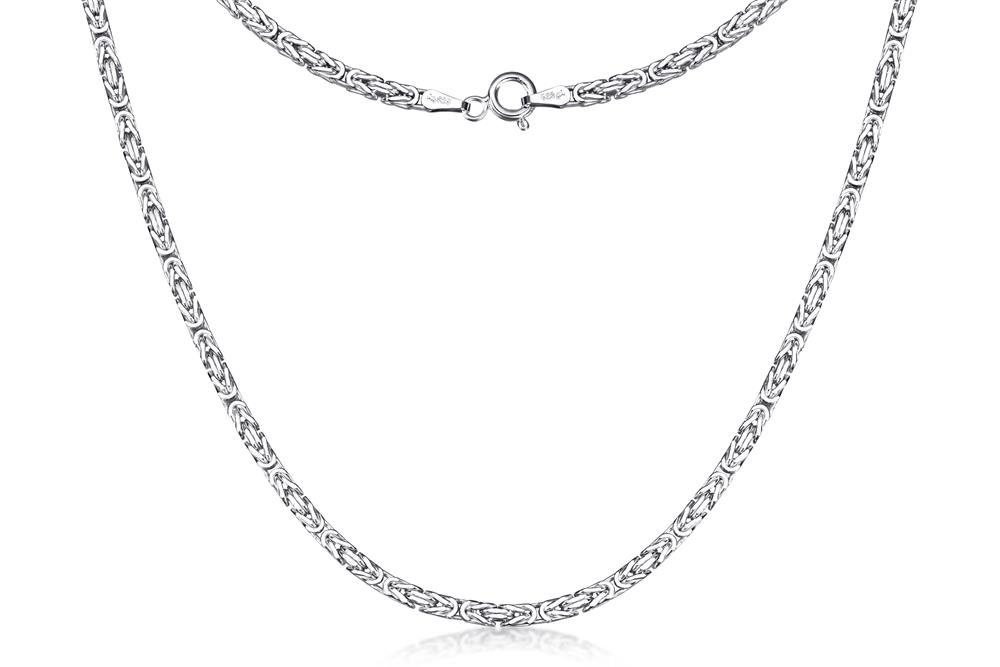 32-37cm Silberkette Silberkettenstore - wählbar Königskette Länge Silber, von 2,5mm 925