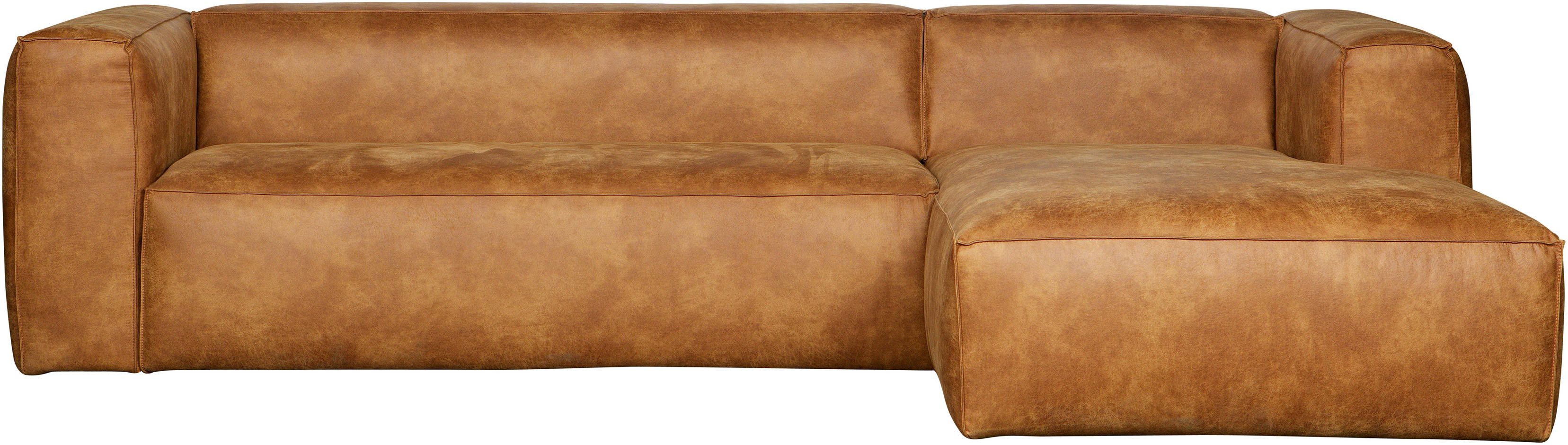 WOOOD Ecksofa Bean, Bezug in Lederoptik, Breite 305 cm