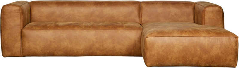 WOOOD Ecksofa Bean Rechts Cognac