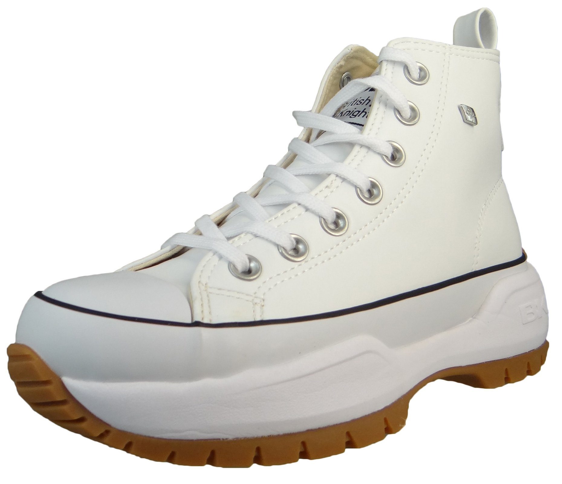 Sneaker Knights Schwarz B49-3735 White / 03 (02001029) British Weiß