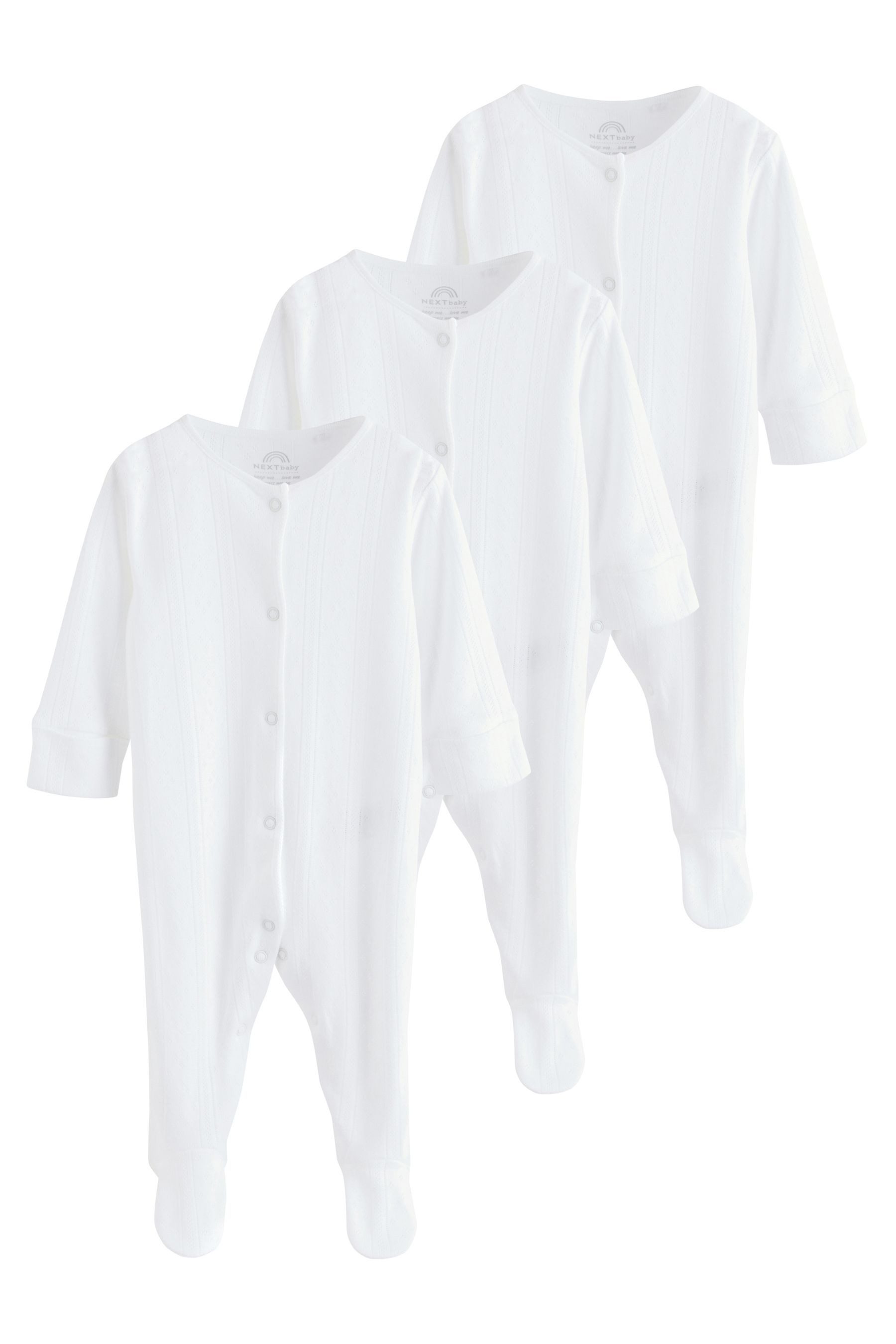 Schlafoverall Gerippte Babyschlafanzüge, 3er-Pack