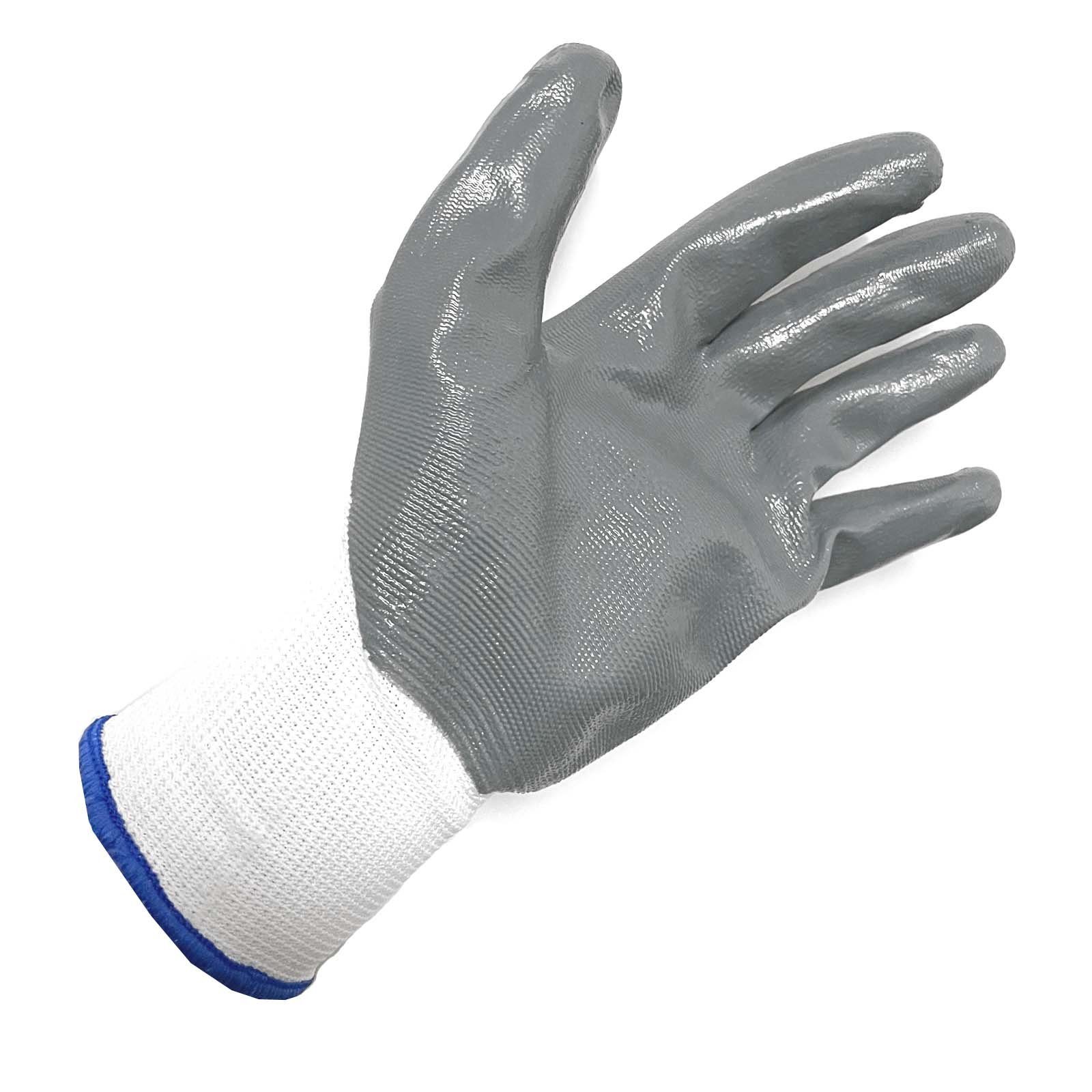 HAC24 Gartenhandschuhe Latexhandschuhe Arbeitshandschuhe Garten Schutzhandschuhe (3-St., Paar) Einheitsgröße, Polyester & Latex