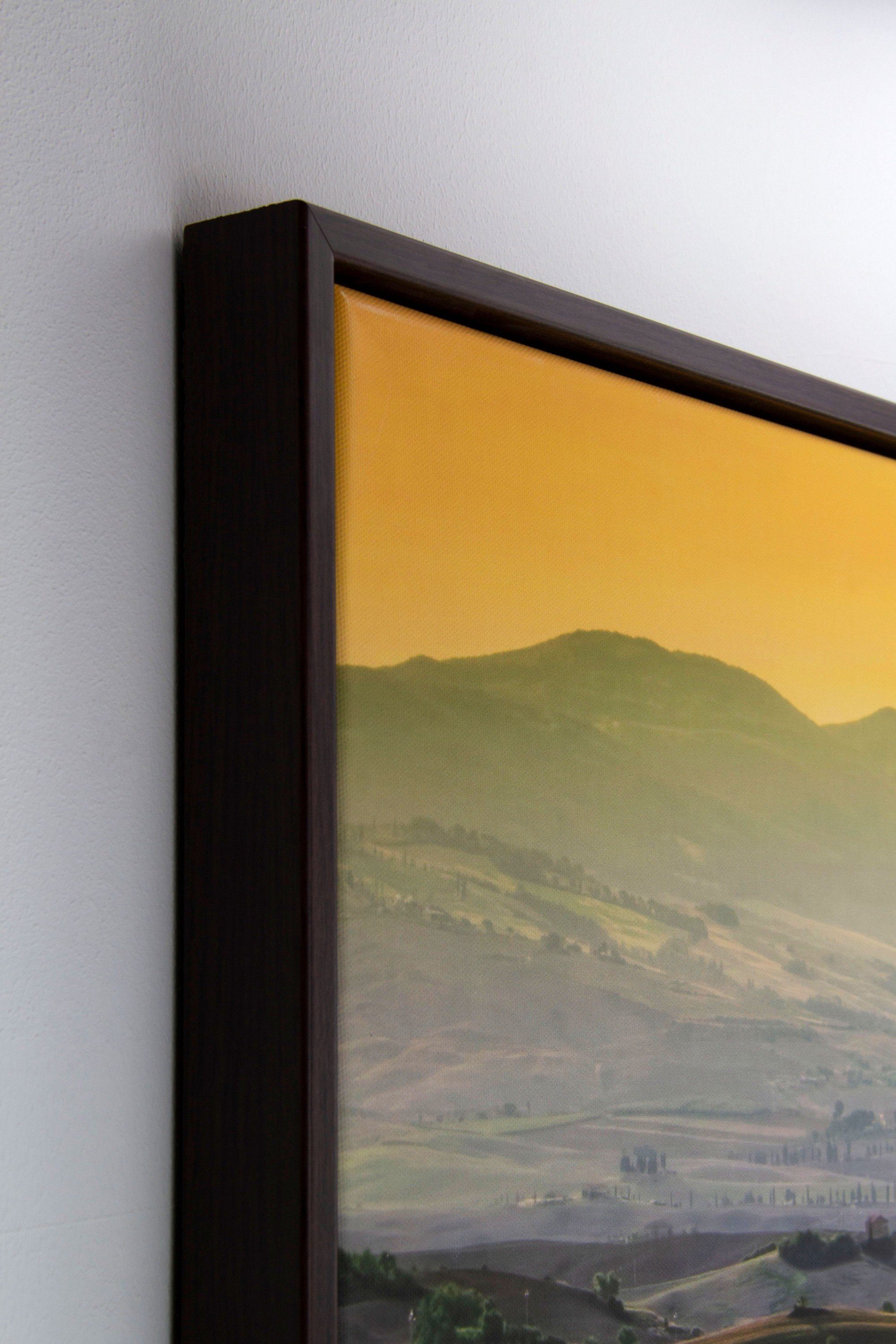 Einzelrahmen Eris, Leinwandbild Eiche myposterframe für Canvas 18x24 cm, Stück), (1 Leerrahmen Dunkel Schattenfuge