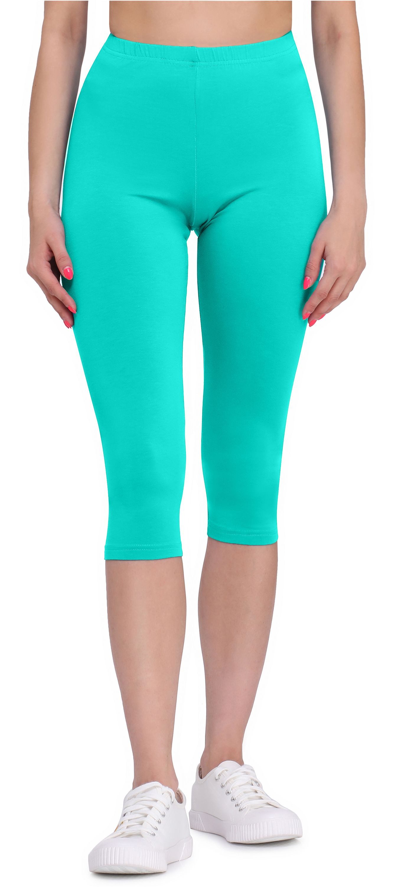 Leggings Damen 3/4 Capri Hose aus Viskose BLV50-148