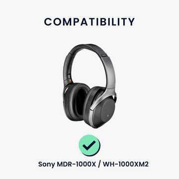 kwmobile 2x Ohr Polster für Sony MDR-1000X / WH-1000XM2 Ohrpolster (Ohrpolster Kopfhörer - Kunstleder Polster für Over Ear Headphones)