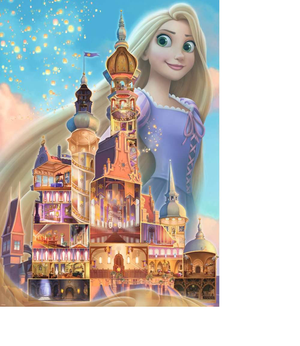 Ravensburger Puzzle Ravensburger 17336 Disney Castles: Rapunzel 1000 Teile Puzzle, 1000 Puzzleteile, Made in Europe