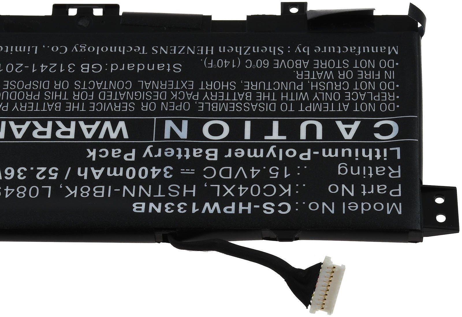 Powery Akku kompatibel mit HP V) Typ mAh Laptop-Akku TPN-W136 (15.4 3400