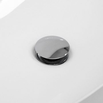 LuxeBath Ablaufgarnitur Ablaufsystem Ablaufventil Abflussgarnitur Waschbeckenstöpsel Ventil Pop Up Chrom