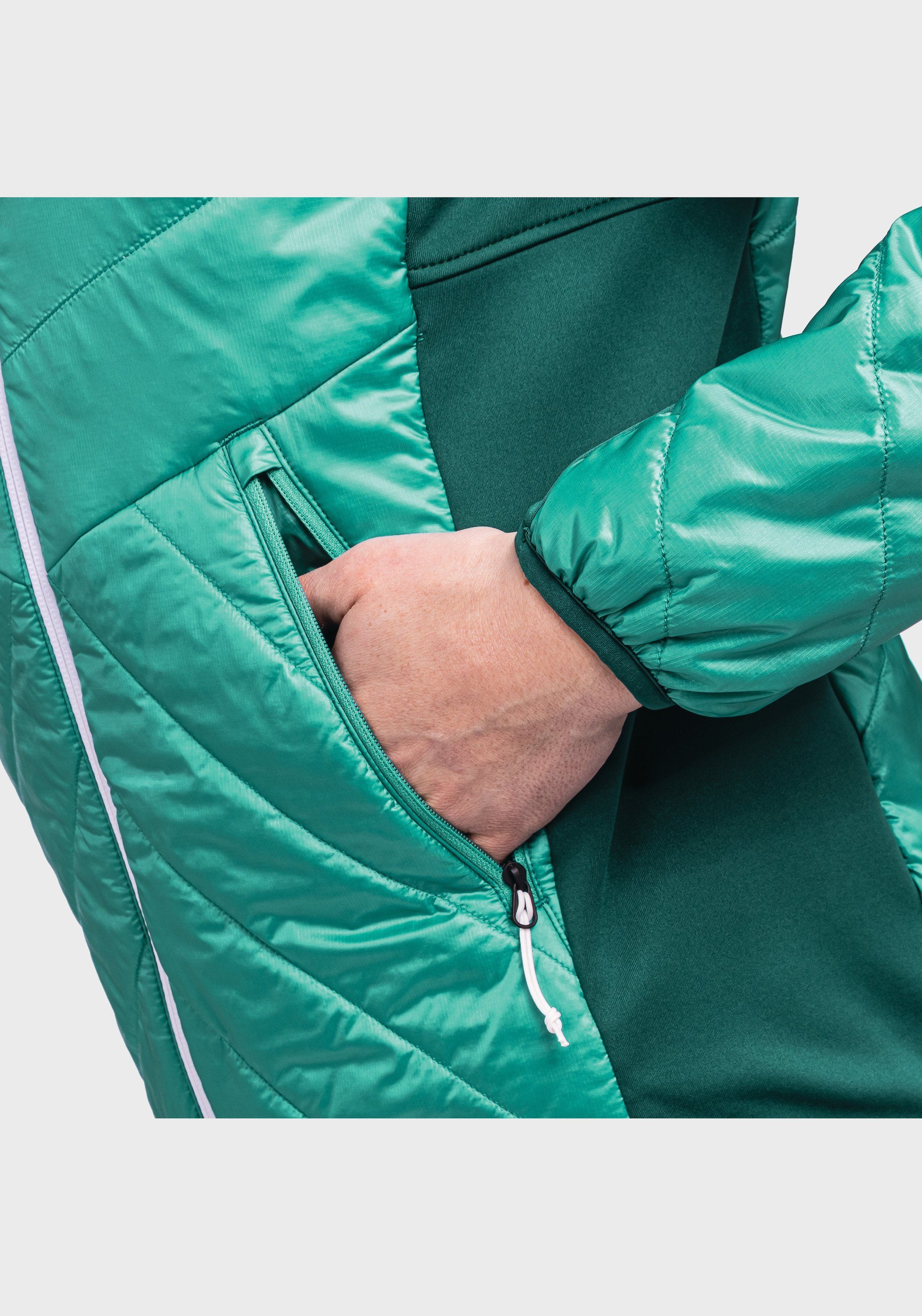 Jacket Outdoorjacke Hybrid grün L Stams Schöffel