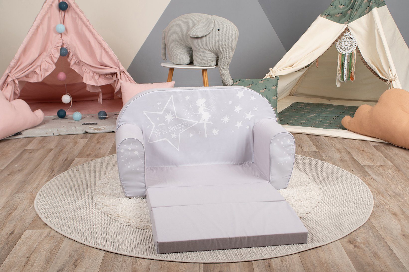 Knorrtoys® Sofa Kinder; Made in Fairy Europe Grey, für