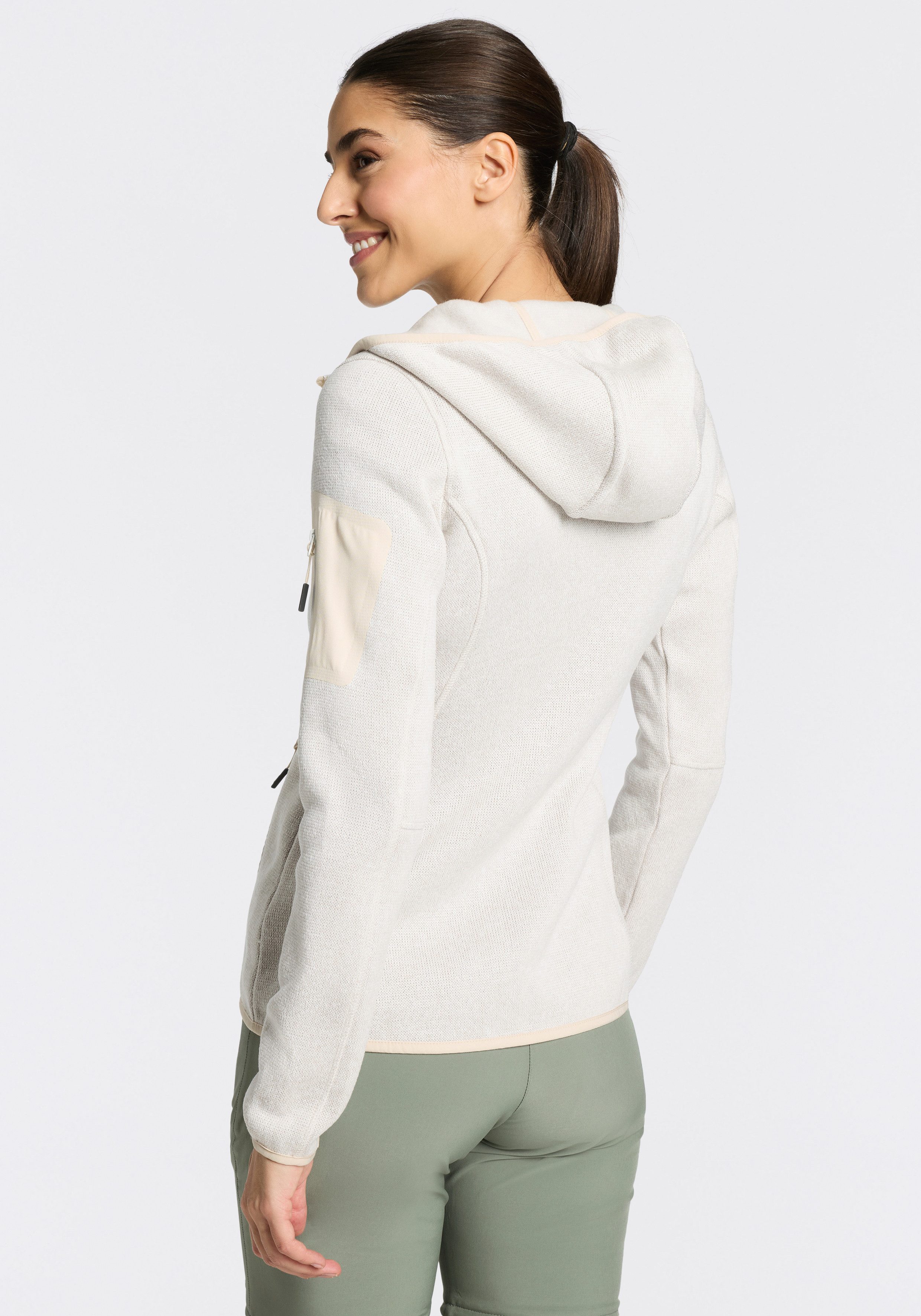 CMP Strickfleecejacke KNITTED MELANGE HOODY WOMAN HOODY JACKET Ünbergangsja günstig online kaufen